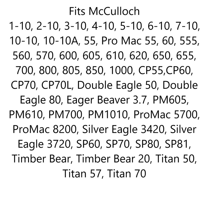 24" Bar & 2x Chains For McCulloch 1-10, 2-10, 3-10, 240RNDD176 / 72EXL081G(2) gallery