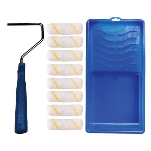 Pro Grade - Paint Roller Tool Kit - 10 Piece Painting Set - Mini Plastic Paint gallery