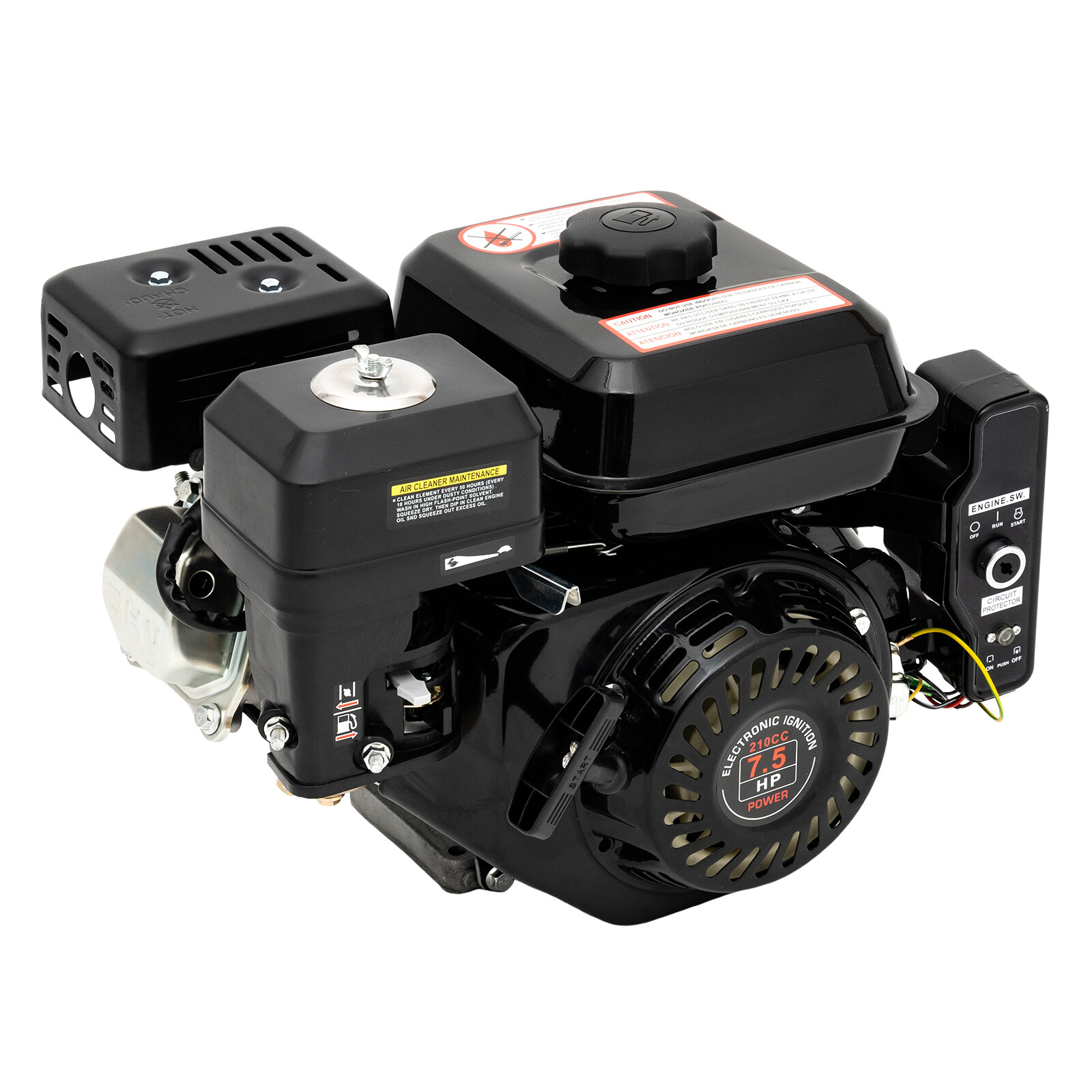 212cc 7.5 HP Electric Start Horizontal Engine Go Kart Gas Engine Motor 4-Stroke gallery