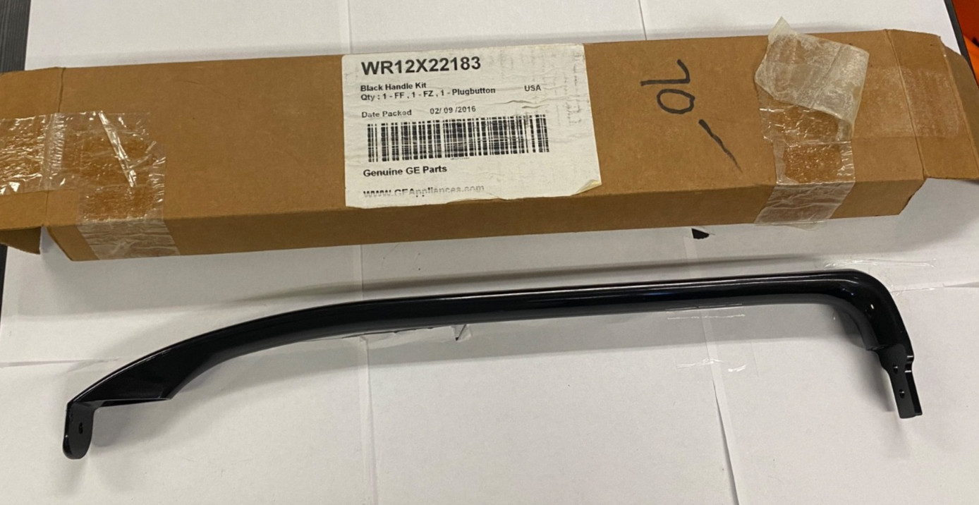 GE Black Refrigerator Handle (1) Genuine WR12X22183 New gallery