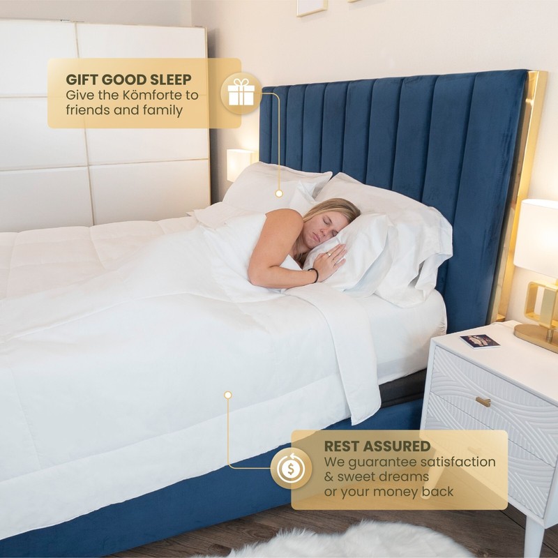 Kömforte Dual Zone Couples Comforter– All Season Duvet Insert for Him and Her gallery