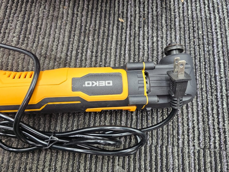 DEKO DKOT25G01 Oscillating Multi Tool Black Yellow 120V 60Hz 2.5A 300W 6 Speed gallery