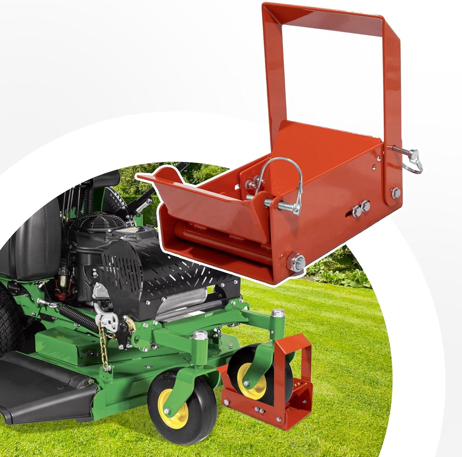Lock Down Power Locker for Lawn Mowers Fits 7-10" Tires on Landscape Trailers gallery