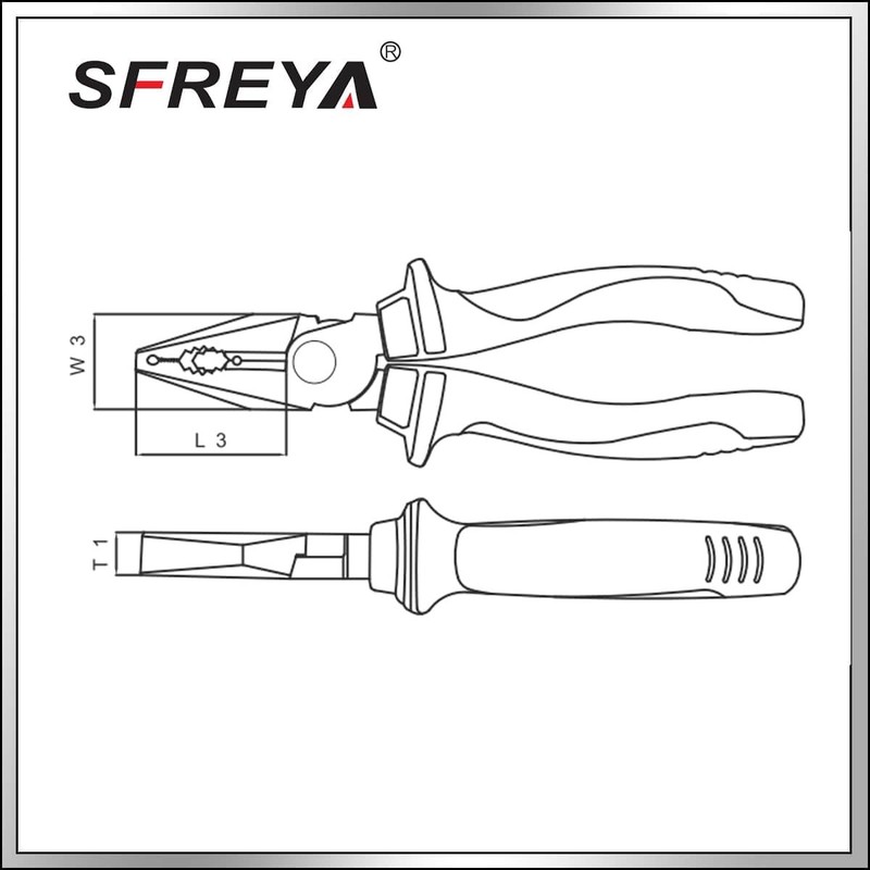 1000V Insulated High Leverage Combination Pliers Chrome Vanadium F8001 8 Inch gallery