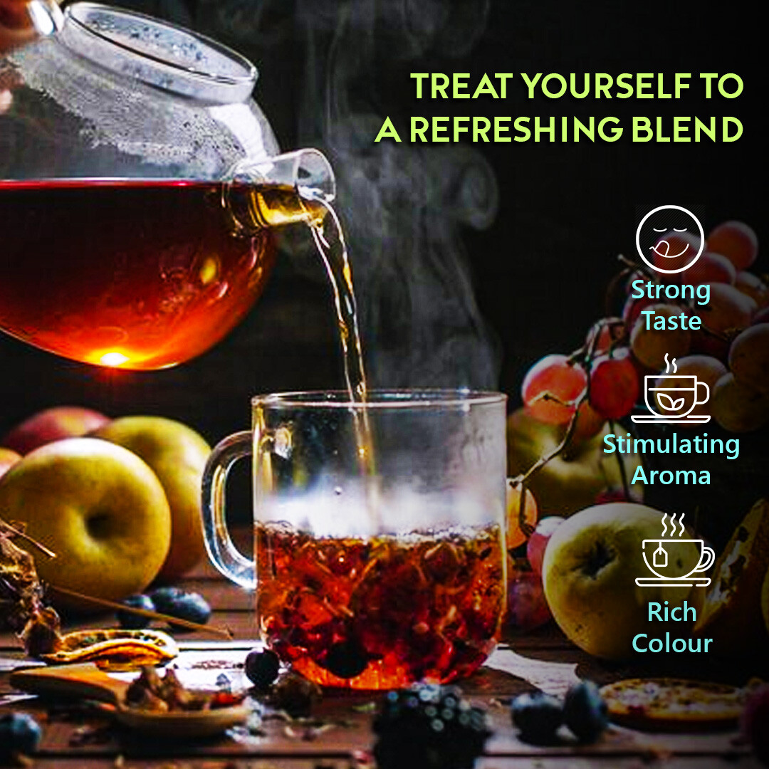 100% Natural Mixed Herbal Tea W Ginger, Orange, Apple, Blueberry, Aronia & Rose gallery