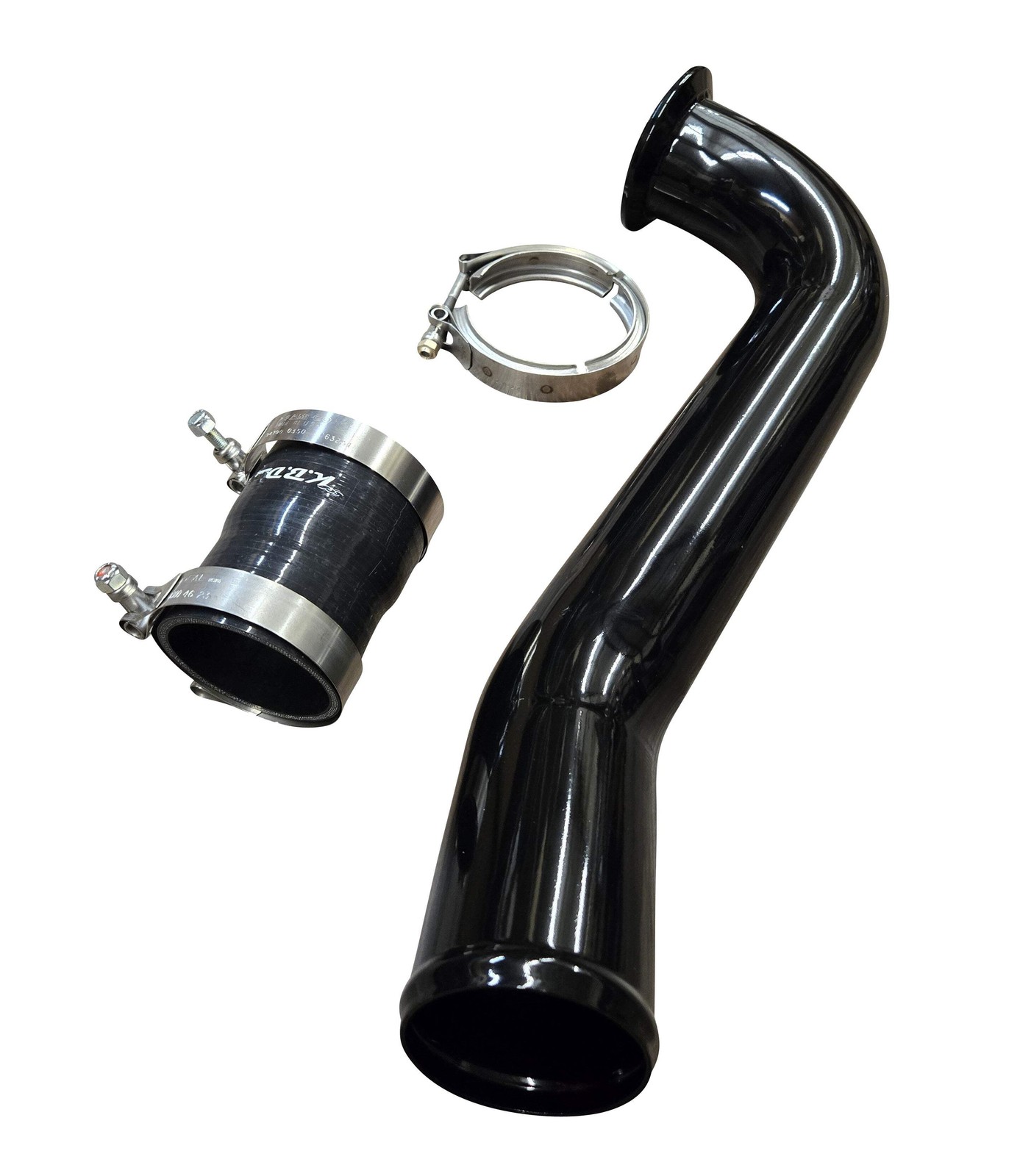 Low Mount S400 Hot Side Pipe for 2G Swap on 2013-2018 6.7l Cummins 4G Ram gallery