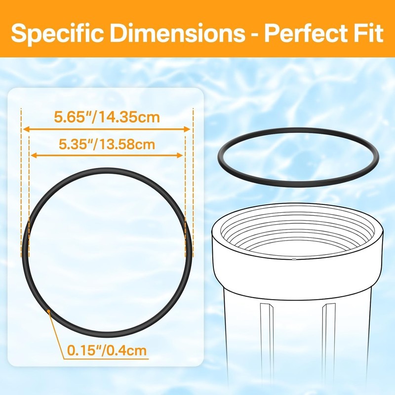 5 Pack O Ring Replacement for GE HHRING / WS03X10054 Compatible with GXWH30C ... gallery