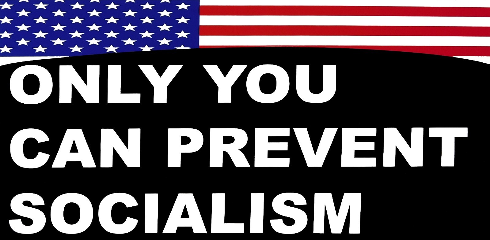 6 Pack Only You Can Prevent Socialism USA Black Vinyl Decal Bumper Sticker gallery