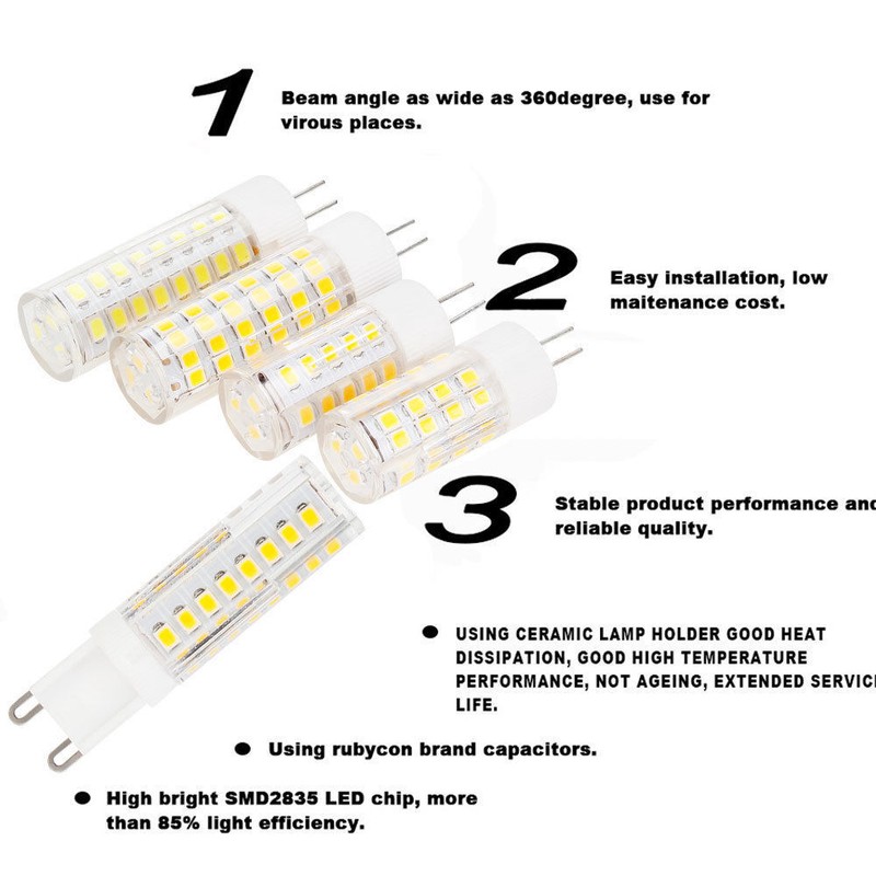 12W Led Corn Light Bulb G4 G9 E14 E17 Dimmable Bulbs 110V 220V 3000K 6000K Mini gallery