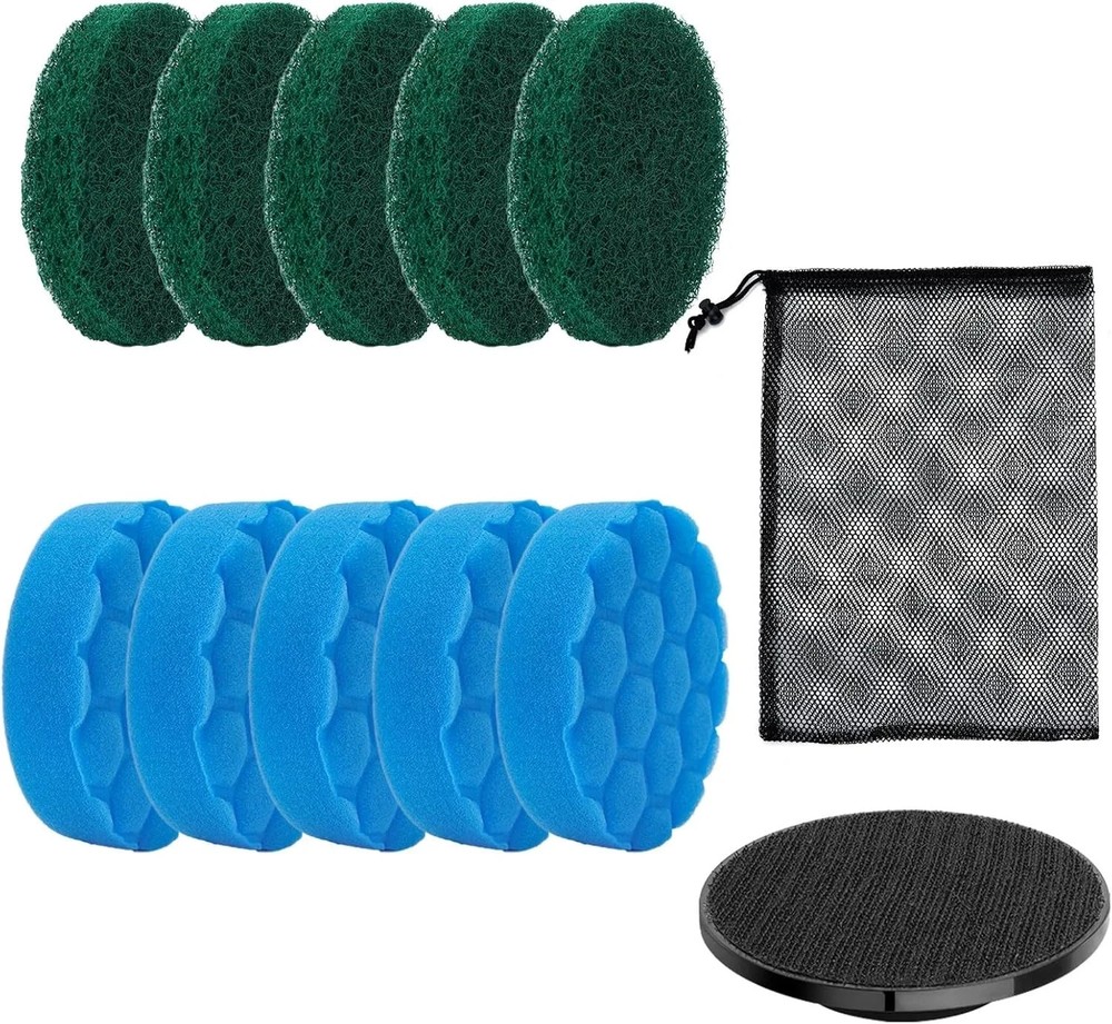 Electric Spin Scrubber Replacement Brush Heads Set, 10 Piece Replacement Brush C