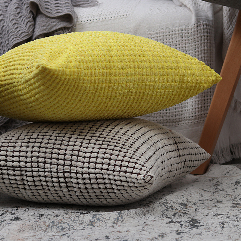 Soft Corduroy Solid Cushion Cover Throw Pillow Cases Home Sofa Bed Decor US gallery