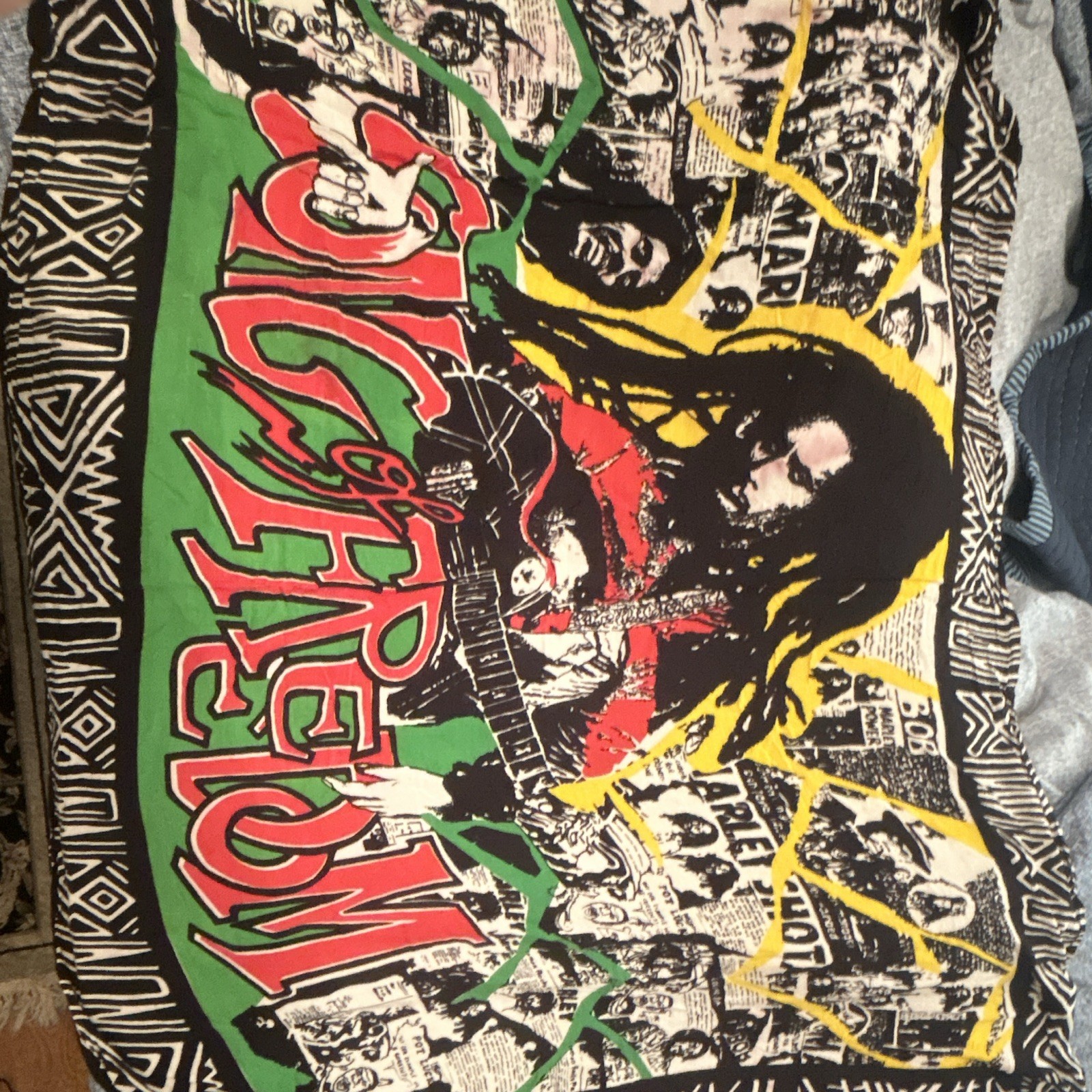 Bob Marley Reggae Multicolor Bohemian Music Graphic Tapestry, Used gallery