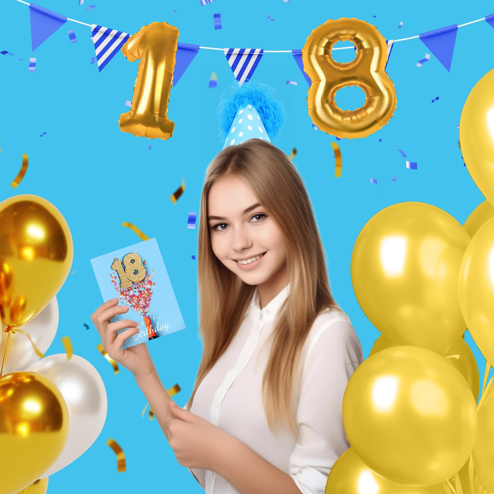 GIFTING GIGGLES 18th Birthday Card - For 5 inches x 7 inches, Multi Color gallery
