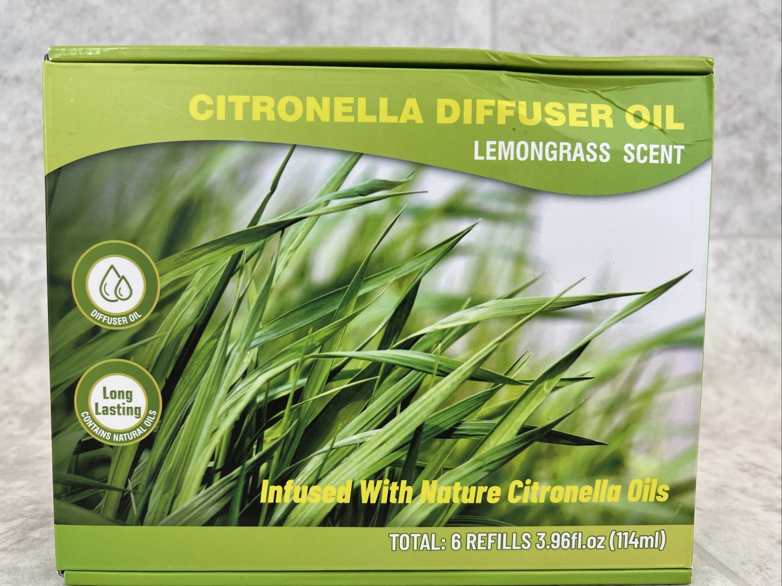 6 Pack! Oil Diffuser Refill Lemongrass Scent- Compatible With Glade- 6 Refills gallery