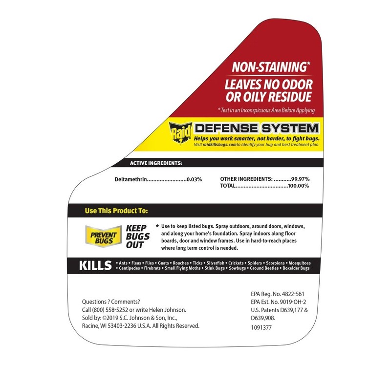 Raid MAX Perimeter Protection Bug Killer, Auto Trigger Refill, 64 oz gallery