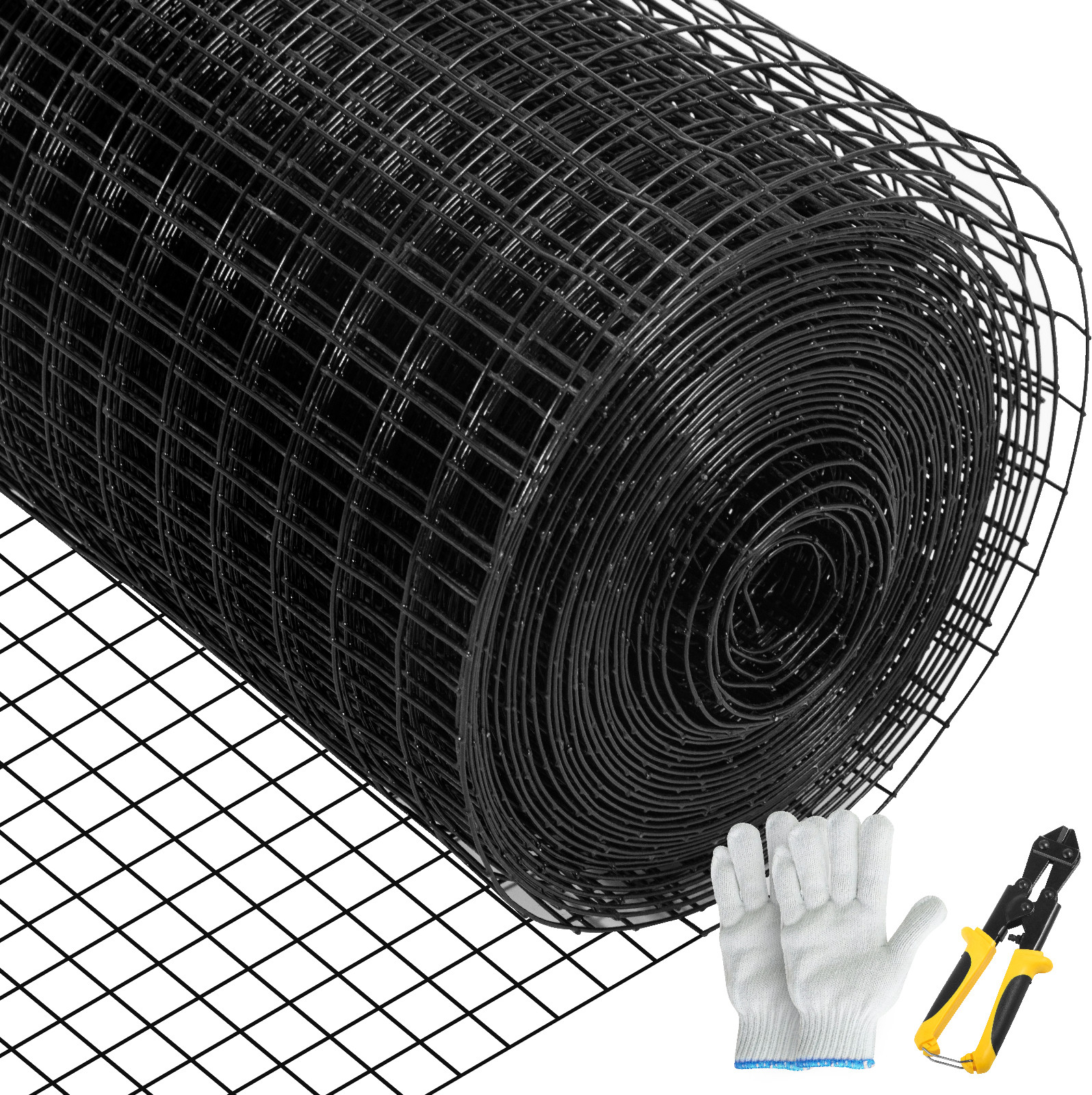 VEVOR Welded Wire Fence Vinyl Coated Chicken Rabbit Mesh 1"x1" 16 Gauge 48"x50' gallery