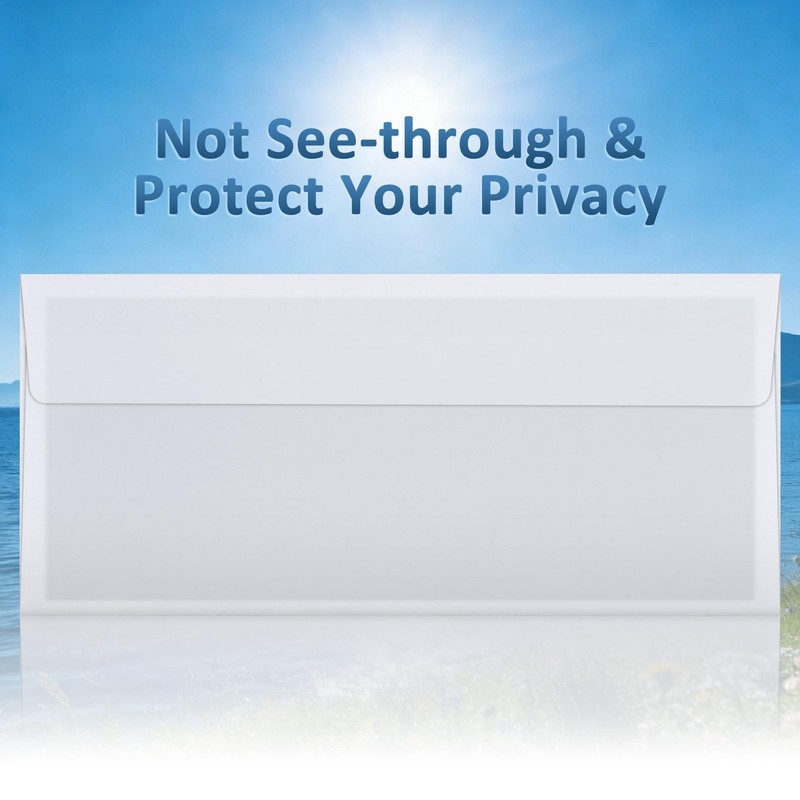 1000 Pack #10 Security Envelopes Self Seal - 4-1/8 x 9-1/2 Inch White Busines... gallery