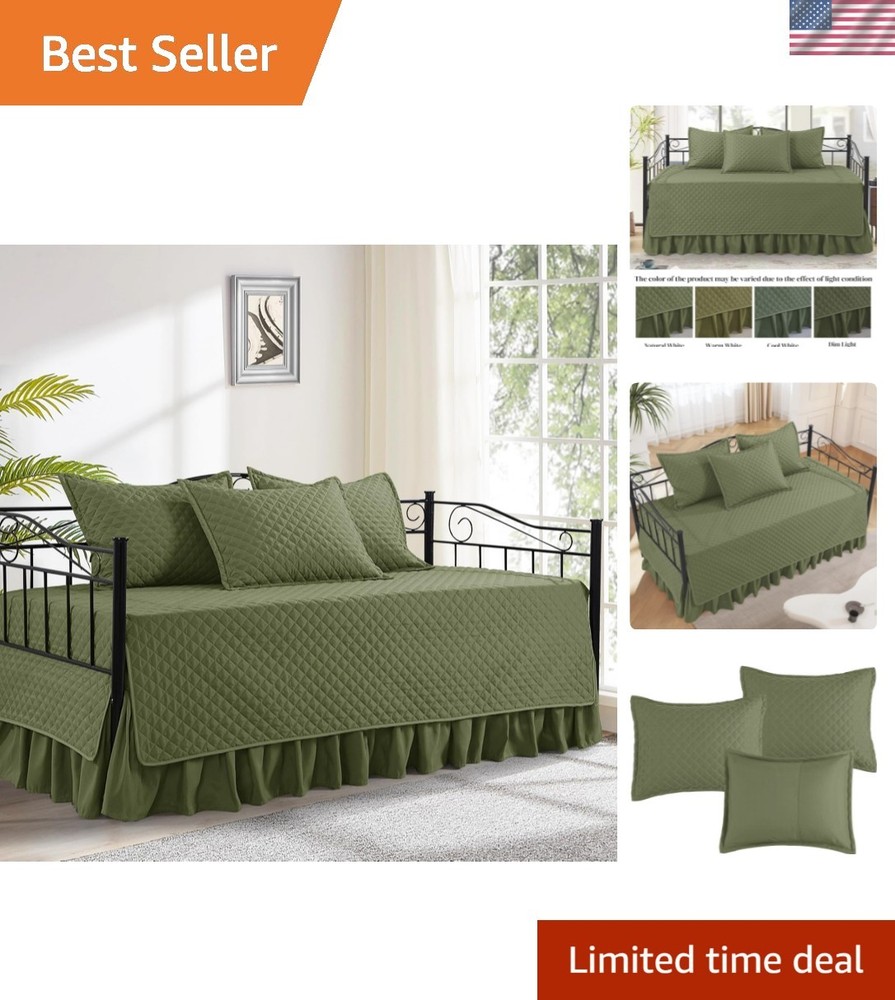 Daybed Cover Sets- Diamond Stitching Daybed Bedding Set, All Season Cozy Bedd...