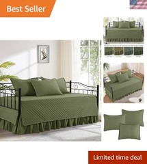 Daybed Cover Sets- Diamond Stitching Daybed Bedding Set, All Season Cozy Bedd…