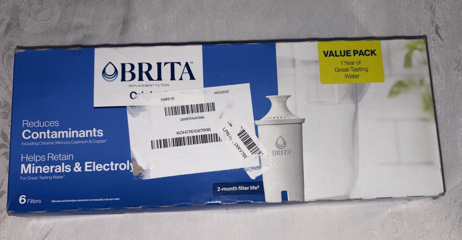 Brita Water Pitcher Filters 6 Pack Genuine OEM - New in Box gallery