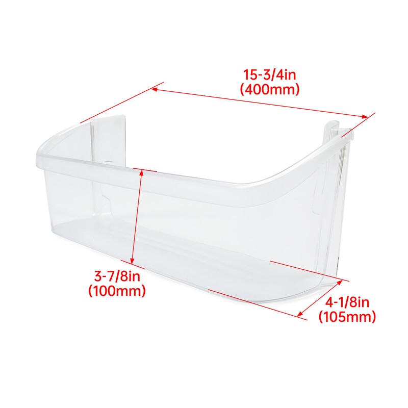 Compatible with Frigidaire Refrigerator 240323002 Door Bin Shelf Clear gallery