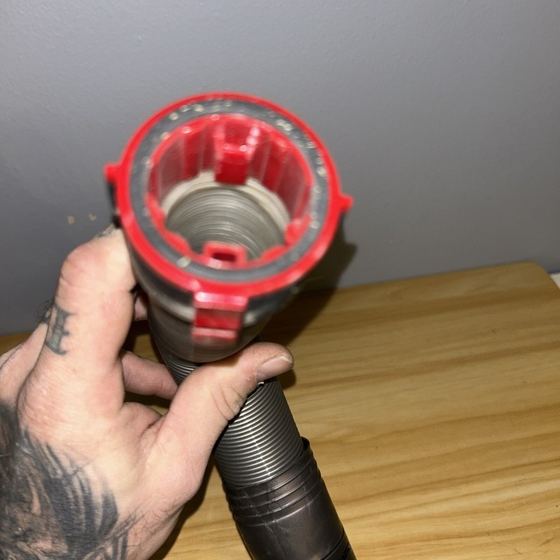 Qualtex Hose Stretch Pipe Compatible w/ Dyson DC50 DC50i Vacuum Cleaner Iron Red gallery
