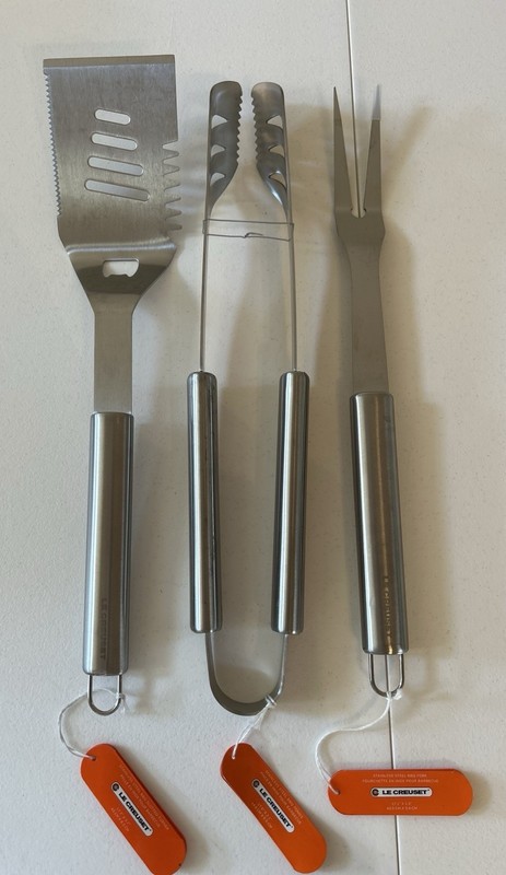 Le Creuset Alpine Grilling Tools Set (3) NWT OB READ gallery