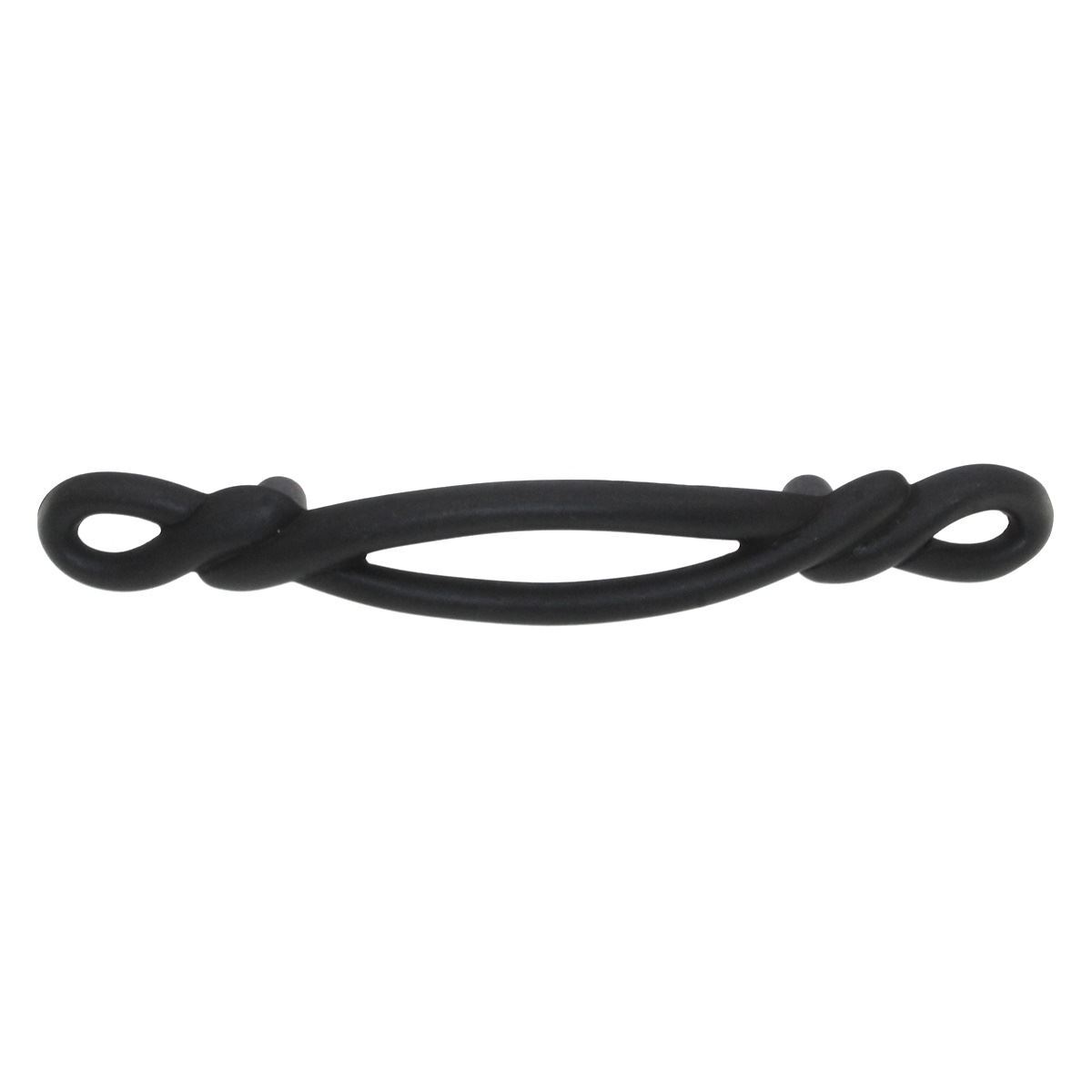 Hickory Hardware French Twist 3" Ctr Cabinet Arch Pull Black Iron P3451-BI gallery