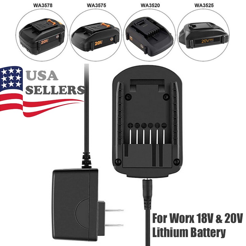 Battery Charger For WORX 20V MAX Extend Lithium WA3520 WA3525 WA3575 gallery