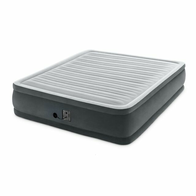 Intex 18-inch Inflatable Elevated Premium Airbed w/ Built-In Pump, King (Used)