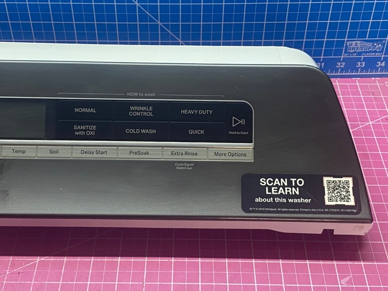 Whirlpool Washer Control Panel (SEE PICS) P# W11478525 W11094978 W11093764 gallery