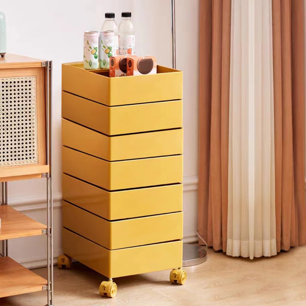 7 Tiers 5 Tiers 360° Movable Rotating Storage Side End Coffee Table Sofa Cabinet gallery