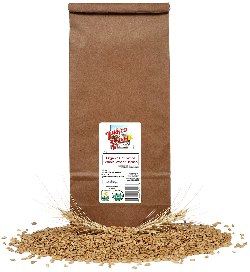 Organic Soft White Wheat Berries - 10lbs gallery