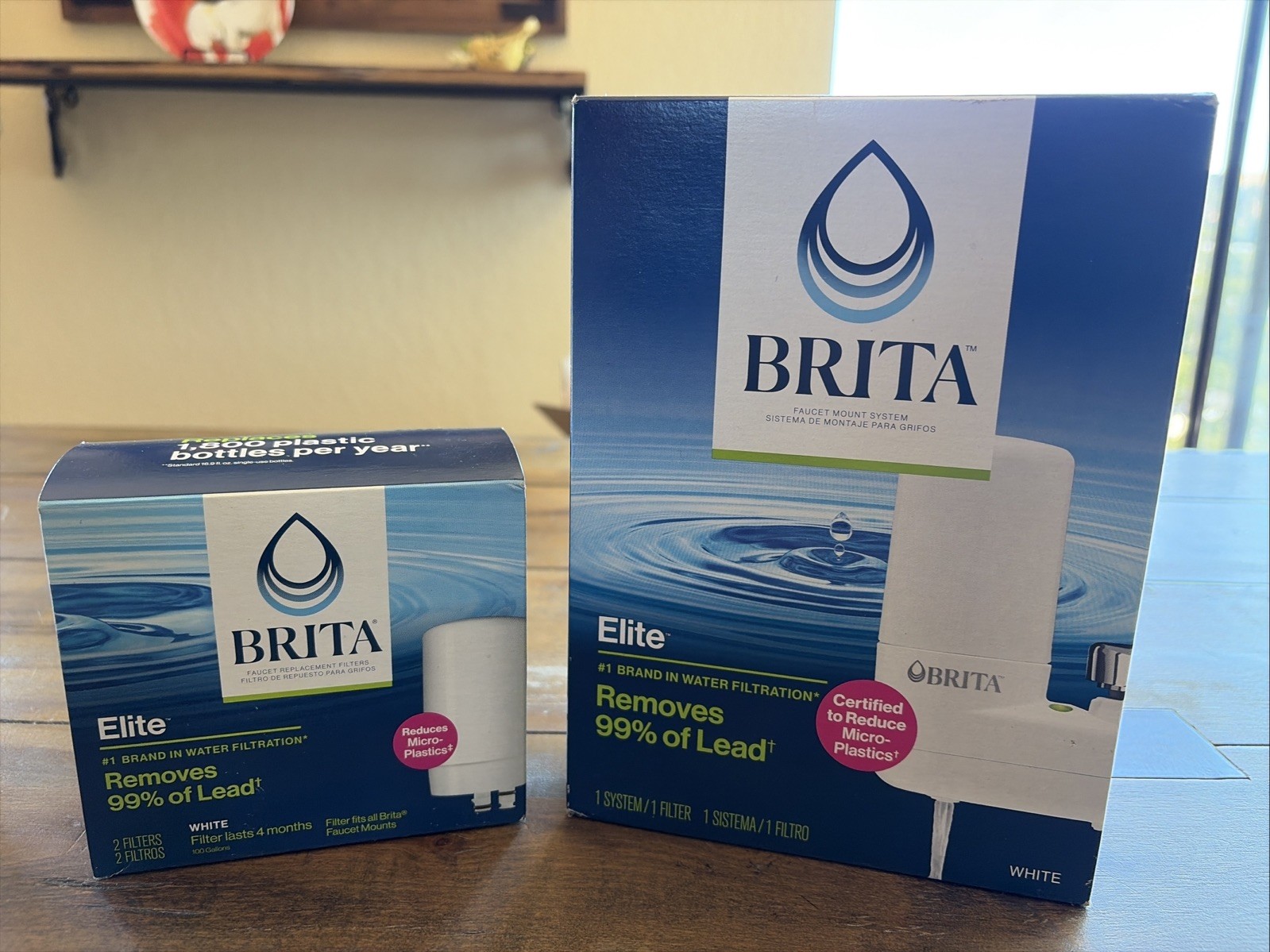 Brita Elite Faucet Mount Filtration System White Removes 99% Lead 2 EXTRA FILTER gallery