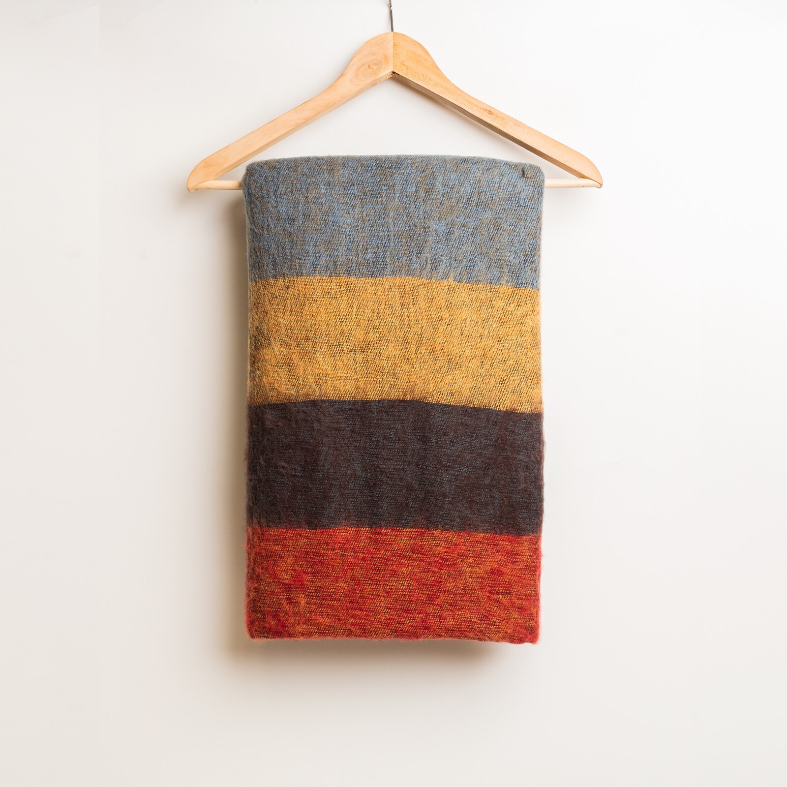 Extra Soft High Quality Yak Wool Travel Blanket Throw Handwoven Nepal 48" x 96" gallery