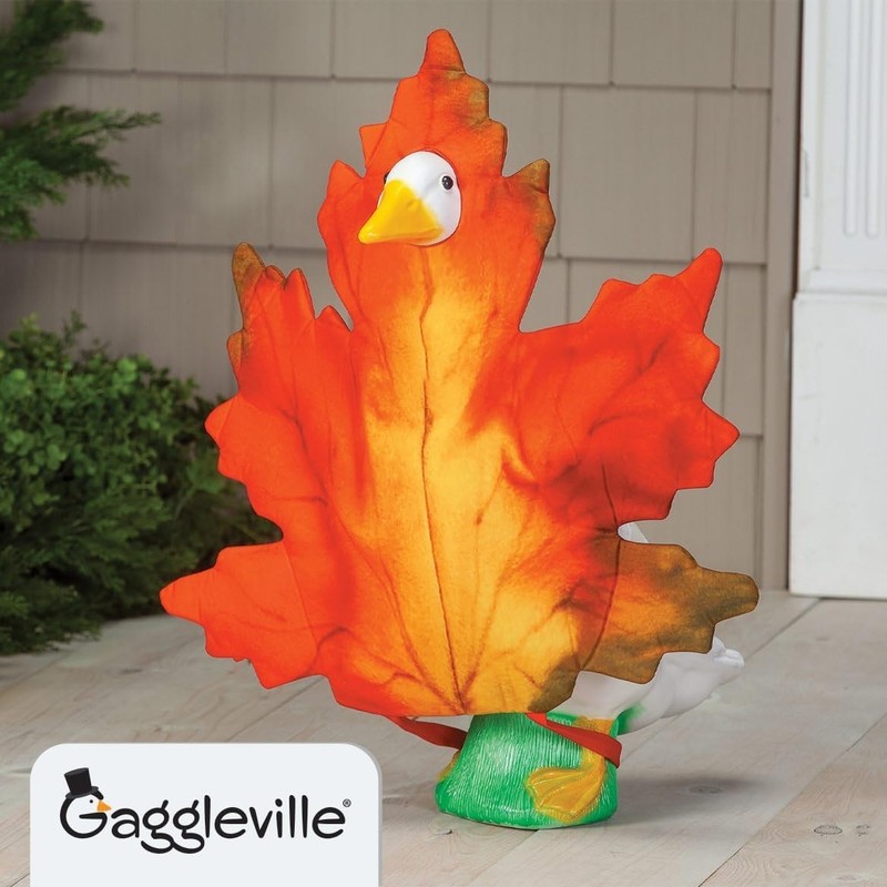 Fox Valley Traders Fall Leaf Goose Outfit by GagglevilleTM 23" Statue Clothing gallery