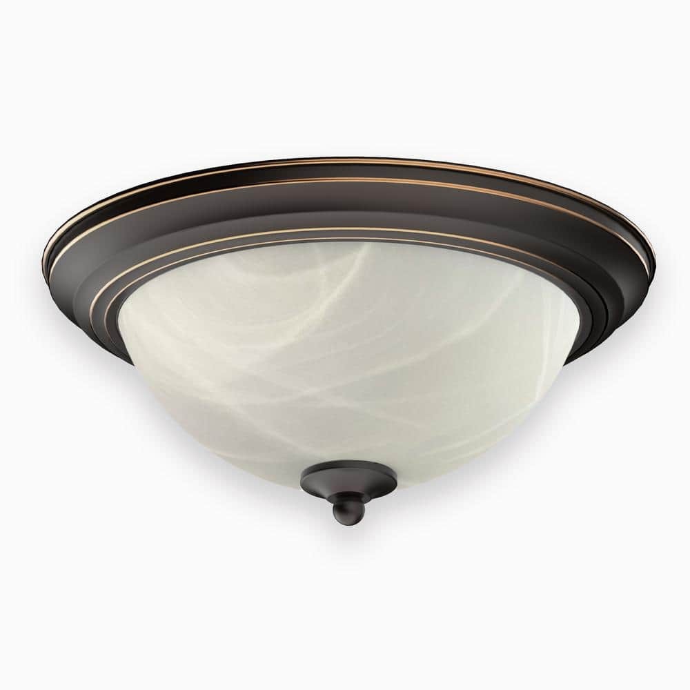DYMOND 13 in. LED Ceiling Light Flush Mount Fixture Bronze w/ 3000K gallery