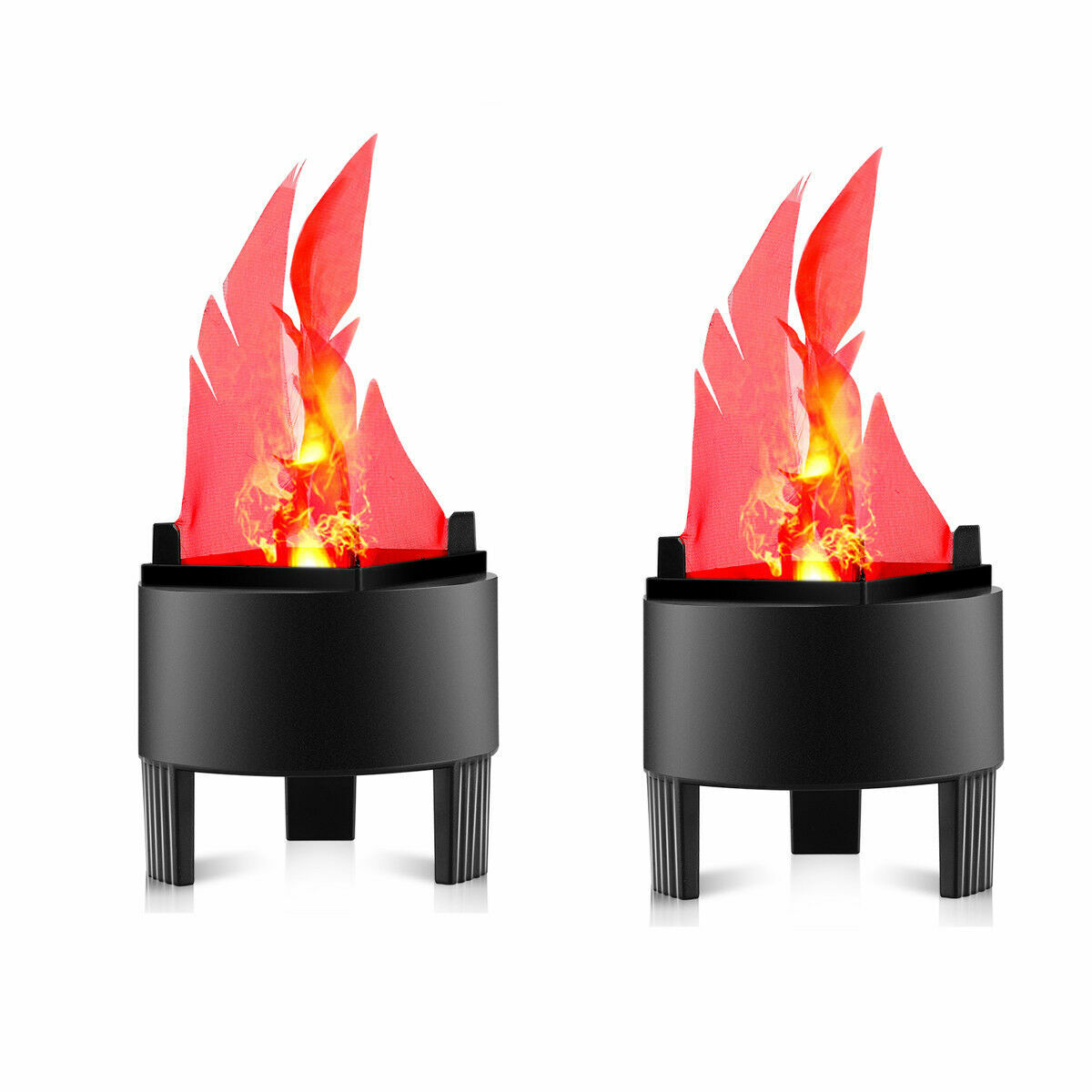 2Pcs 3W LED Fake Fire Flame Effect Light Party Decor Torch Lights for Bar Stage gallery