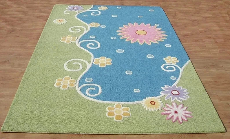 Pile Hand Tufted 100% Wool Handmade Area Rug For Home, Bedroom Living rug gallery