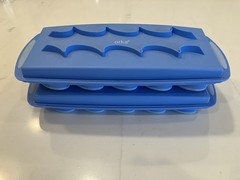 ORKA Silicone & Plastic Ice Cube Stackable Mold Tray Covers/ Lids Easy Removal
