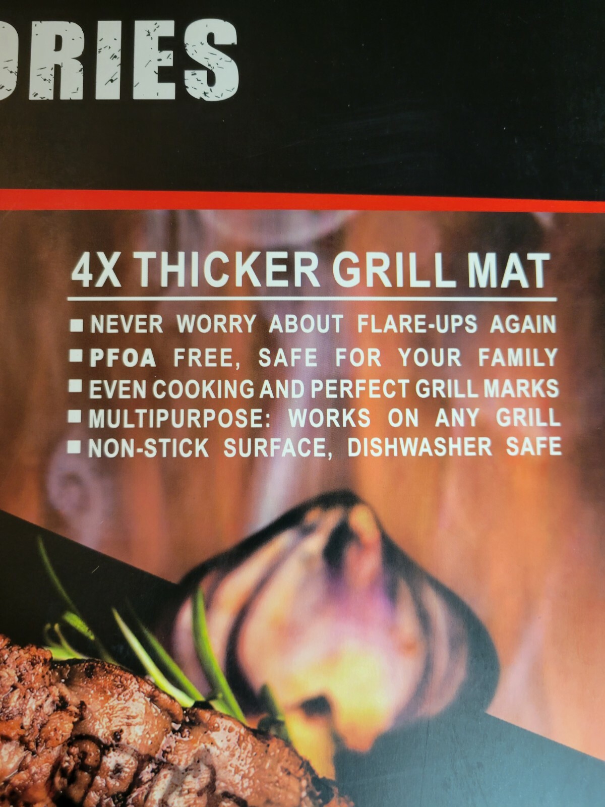 GRILLART BBQ Grill Mat - 100% Non-Stick 600 Degree Heavy Duty Mats (2 Pack) gallery
