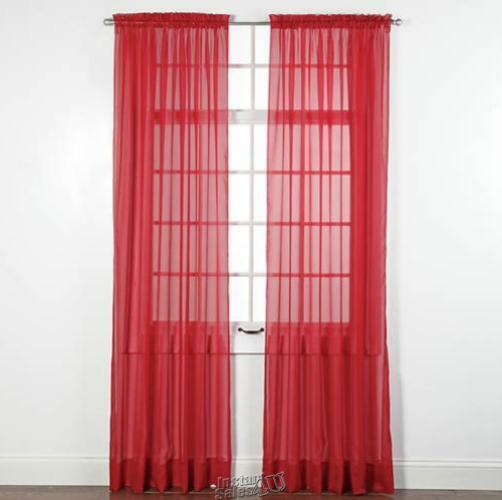 Style Master Elegance Voile Window Treatment Ruby 60"W X 84"L ONE PANEL gallery