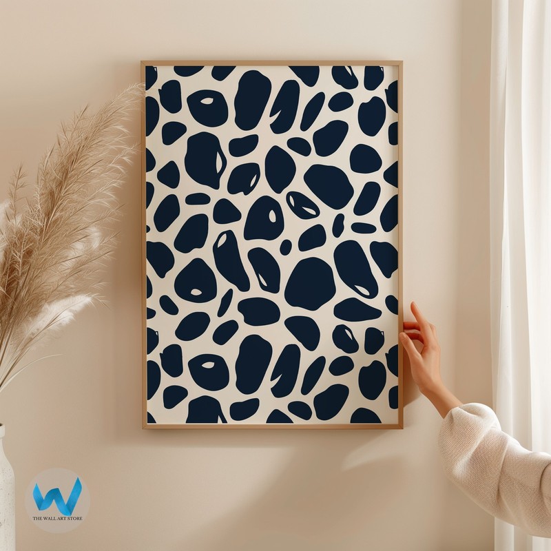 Modern abstract pattern wall art, minimalist decoration, abstract gallery