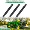 3Pcs Mower Blades Mulching Blade for 60" John Deer High Lift Steel NEW gallery