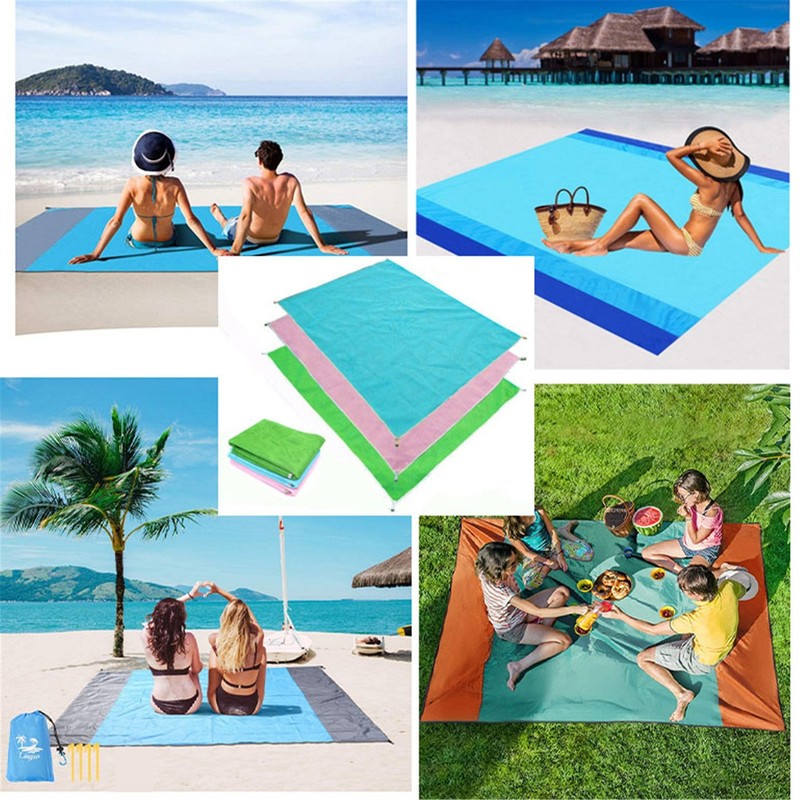 Oversized Lightweight Beach Mat For Picnic Mat Travel Camping Hiking Portable gallery