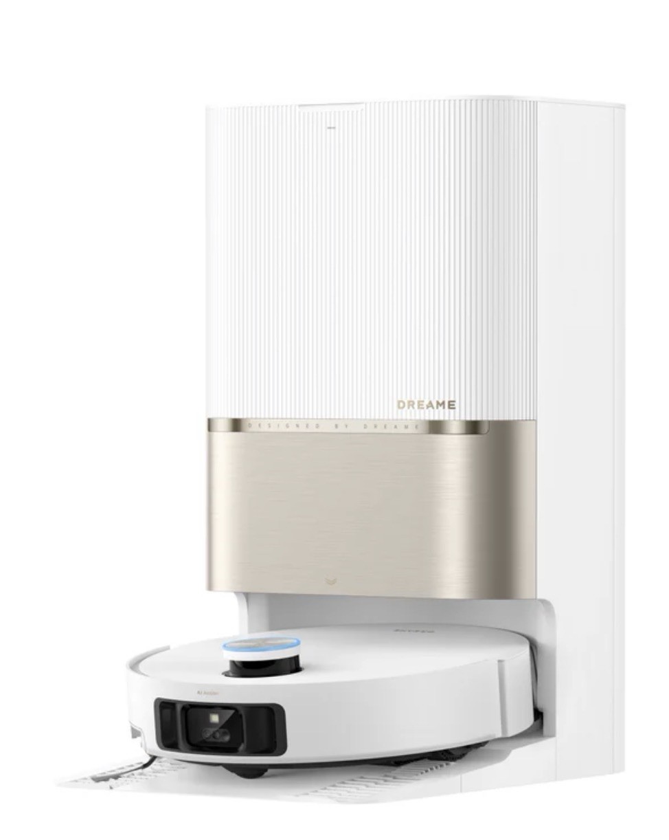 Dreame L40 Pro Ultra Robotic Bagless Cordless Vacuum w/ Dock, White/Gold gallery