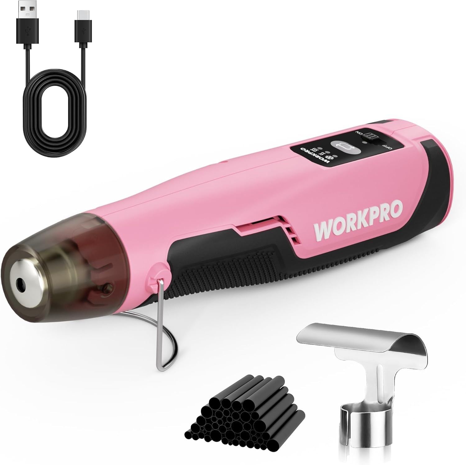 WORKPRO 7.2V Cordless Mini Heat Gun Hot Air Gun 1.5s Fast Heating 3 Temp Setting gallery