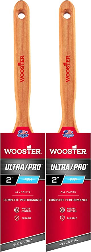 Wooster Genuine 2" Ultra/Pro Firm Angle Sash Paintbrush 2-Pack, 4174-2-2PK gallery