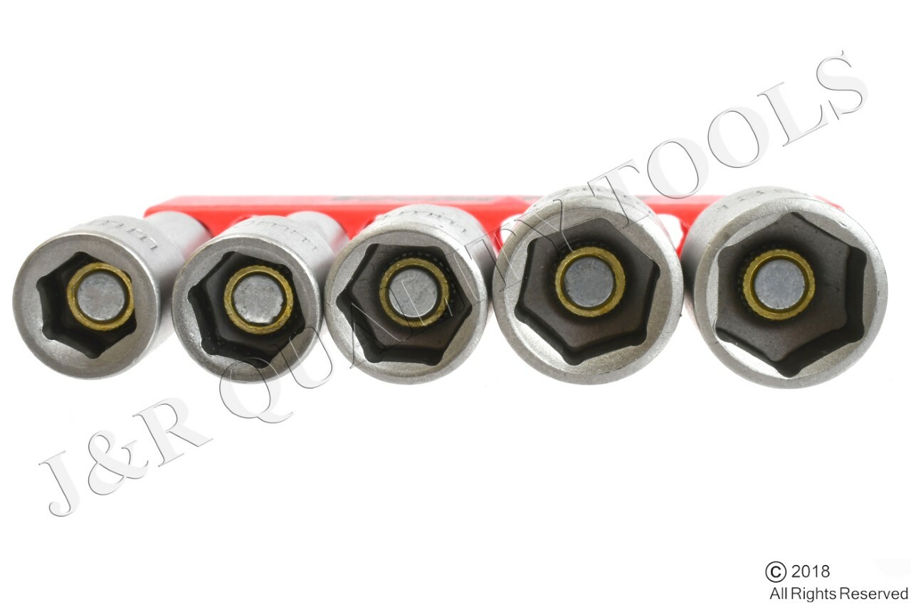 8pc METRIC MAGNETIC 2-9/16 NUT SETTER NUT DRIVER SET 6-13 MM gallery