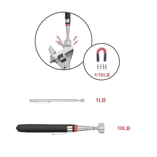 4 Pack Telescoping Magnetic Pickup Tools Flexible Grabber Claw & Magnet Set gallery